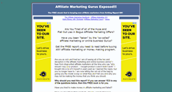 Desktop Screenshot of affiliategurusexposed.com